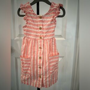 3t dress stripped pink
